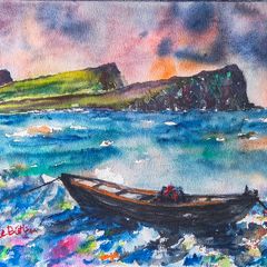the three sisters watercolour