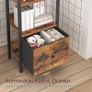 5-Tier Bookcase with Removable Drawer, Freestanding Image 3