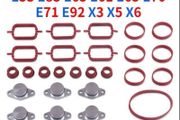 6X22/ or 32MM For BMW M47 M57 Swirl Flaps Repair Delete Seal Kit With Intake Gaskets 11612246949 11617790198 11612245439 11612246945