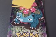 1999 Topps Pokemon First Movie Blue logo Venusaur 3 Rainbow Foil E3 of 12 NM