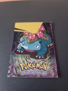 1999 Topps Pokemon First Movie Blue logo Venusaur 3 Rainbow Foil E3 of 12 NM