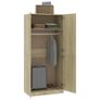 Wardrobe Sonoma Oak 90x52x200 cm Chipboard Image 4