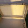 Beige storage trunk with metal fittings Image 2