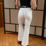 Alice + Olivia white flare jeans Image 2