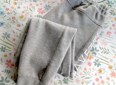 Mens Zavetti Canada Grey Cotton Joggers Large