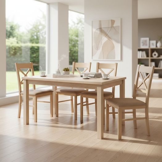 Harlen Extendable Dining Table 120x70cm + 40cm