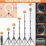 12.6'' Selfie Ring Light with Tripod Stand & Phone Holder Tall 188cm/74'', GerTong LED Circle Ringlight with 40 RGB Mode 13 Brightness for Makeup YouTube Tiktok, Wireless Remote for iPhone Android (FREE POSTAGE) Image 4