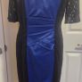 Alexon Royal Blue & Black Lace Occasion Dress  UK 12 Open to offers Image 4