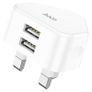Hoco C90B Grandiose Dual Port Charger White Image 2