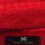Italian designer Elisabetta Franchi wool and rabbit hair red beanie Image 2