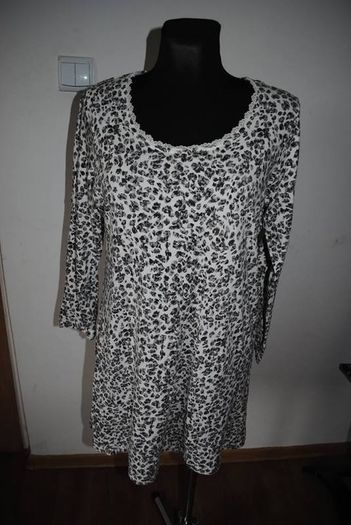 M&S grey mix cotton tunic long sleeve Perfect condition size UK12/14 EU40/42 Postage included