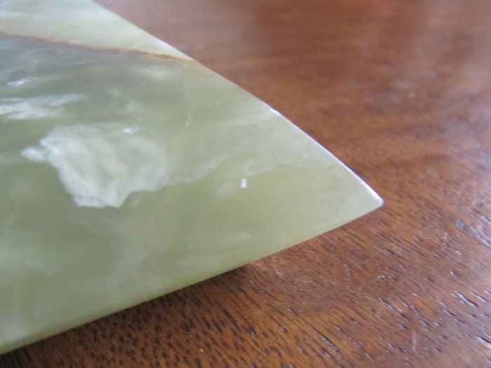 Unique Rare Brazilian Dark Green Onyx Plinth / Base
