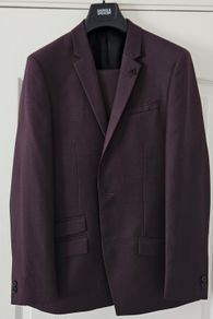 New River Island Burgundy Suit 38S and 32R