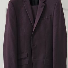 New River Island Burgundy Suit 38S and 32R