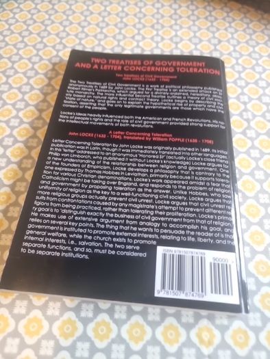 Two Treatises of Government and A Letter Concerning Toleration