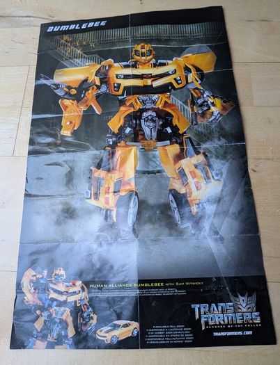 Vintage Transformers promotional poster/flyer 2009