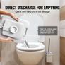 Toilet for Camping with Carry Bag, RV Toilet with 3.2 Gal Waste Tank, Push-Button Pressurized Flush Commode, Image 4