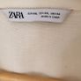 ZARA cream cotton/linen mix shirt dress Sz XXL(Fit 10-12UK) Image 9