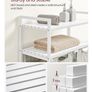 Free standing double laundry hamper storage unit Image 5