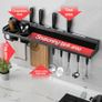 BRAND NEW Kitchen Organizer Wall-mounted Spices Space Shelf Aluminum Multifunction Organizer Rack for Spice Image 5