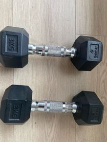 3kg hexagon dumbells