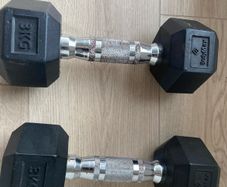 3kg hexagon dumbells