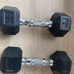 3kg hexagon dumbells