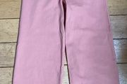 Wide leg coral jeans