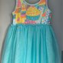 Billieblush blue girls sequin sleeveless tulle dress Age 4 BNWT Image 6