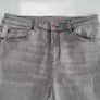 M&S Ladies Grey Straight Leg Soft Stretch Jeans Sz 12Long Image 7