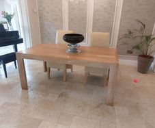 High quality limed oak dining table