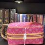 LV inspired Denim Toiletry Bag Image 6
