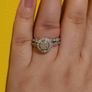 Adara 9ct White Gold 0.75ct Diamond Ring Set Image 3