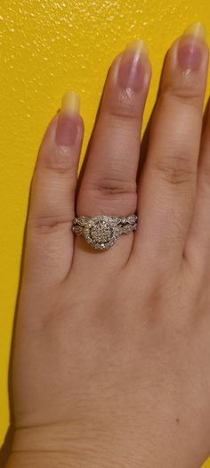 Adara 9ct White Gold 0.75ct Diamond Ring Set