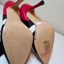Lodi pumps high heel courts red black & white studded RRP 205 euro new & boxed size 3.5 UK 36 EU sale Image 3
