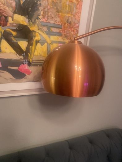 copper floor lamp