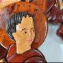 Vintage Handcrafted Wood Intarsia Wall Plaque | Madonna & Child Religious Art Icon Image 10