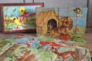 1960s French Puzzle Blocks