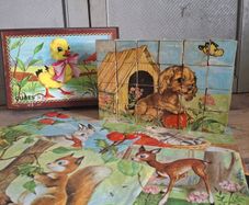 1960s French Puzzle Blocks