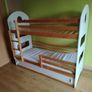 Bunk Bed 190x80cm (Pine / White) with Mattresses (+ White Sliding Doors) Image 9