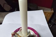 Ceramic Candle holder w/Candle