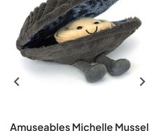 New JELLYCAT Amuseable Michelle Mussel RETIRED
