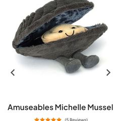 New JELLYCAT Amuseable Michelle Mussel RETIRED