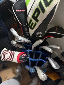 Golf Club set including golf shoes