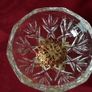 Killarney Crystal Cut Crystal Glass Happy Anniversary Lidded Jewelry Dish / Bowl With 22 Carat Gold Cover Handle and Footed Base Finishing Made In Ireland Image 7