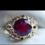 Vintage 9kt yellow gold oriental Ruby ring Image 4