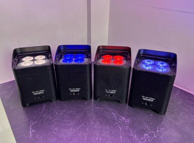 Prolights smart bat battery uplighters x 4