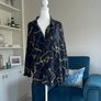 Ladies long-sleeved Black & Gold Blouse from Primark. Size UK size 16/ EU size 44 Image 4