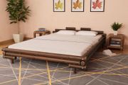 Bed Frame Dark Brown Bamboo 160x200 cm