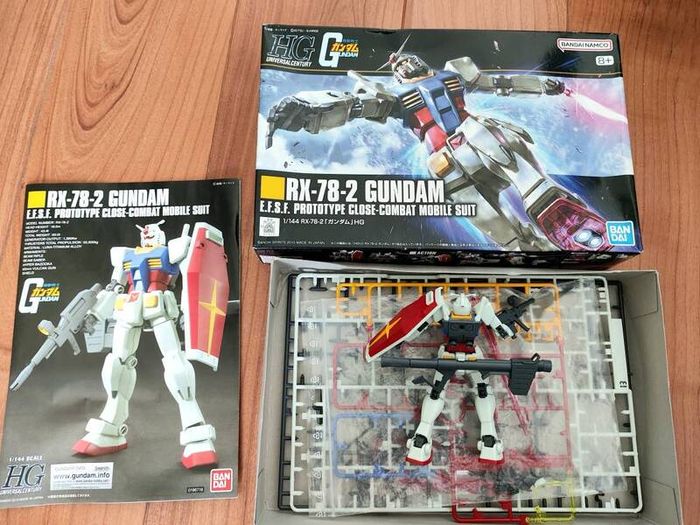 Mobile Suit Gundam RX-78-2 Prototype Close Combat Mobile Suit HG Gunpla Model Bandai 2015 High Grade